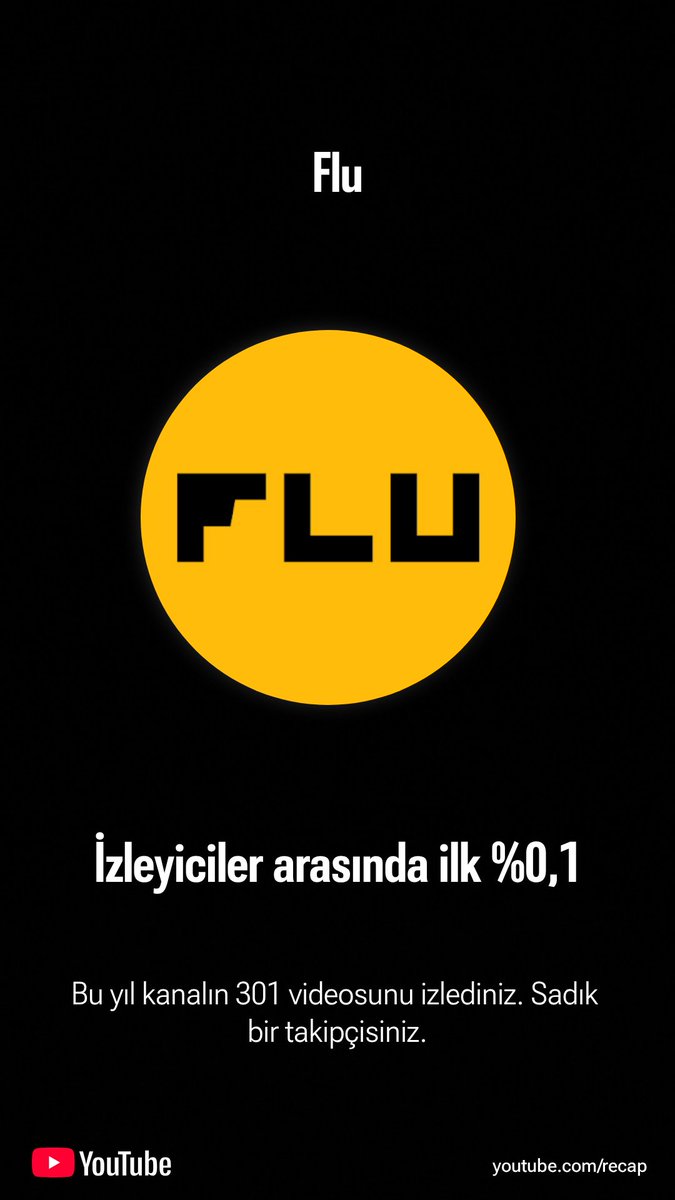 EdaCengiz_'s tweet photo. Habersizler'de special mention rica ediyorum @flutivi 😛
Check out my 2025 YouTube Recap! Get yours at https://t.co/EMQQDi3xsP https://t.co/jirATHP8iG