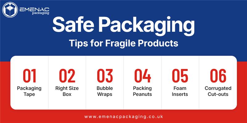Fragile items? No worries! Follow these safe packaging tips to keep every product protected and damage-free.

𝐄𝐦𝐚𝐢𝐥 𝐮𝐬: sales@emenacpackaging.co.uk
𝐕𝐢𝐬𝐢𝐭 𝐔𝐬: emenacpackaging.co.uk
.
.
#EmenacPackagingUK #Infographic #PackagingMatters #Custompaperpackaging #Brand