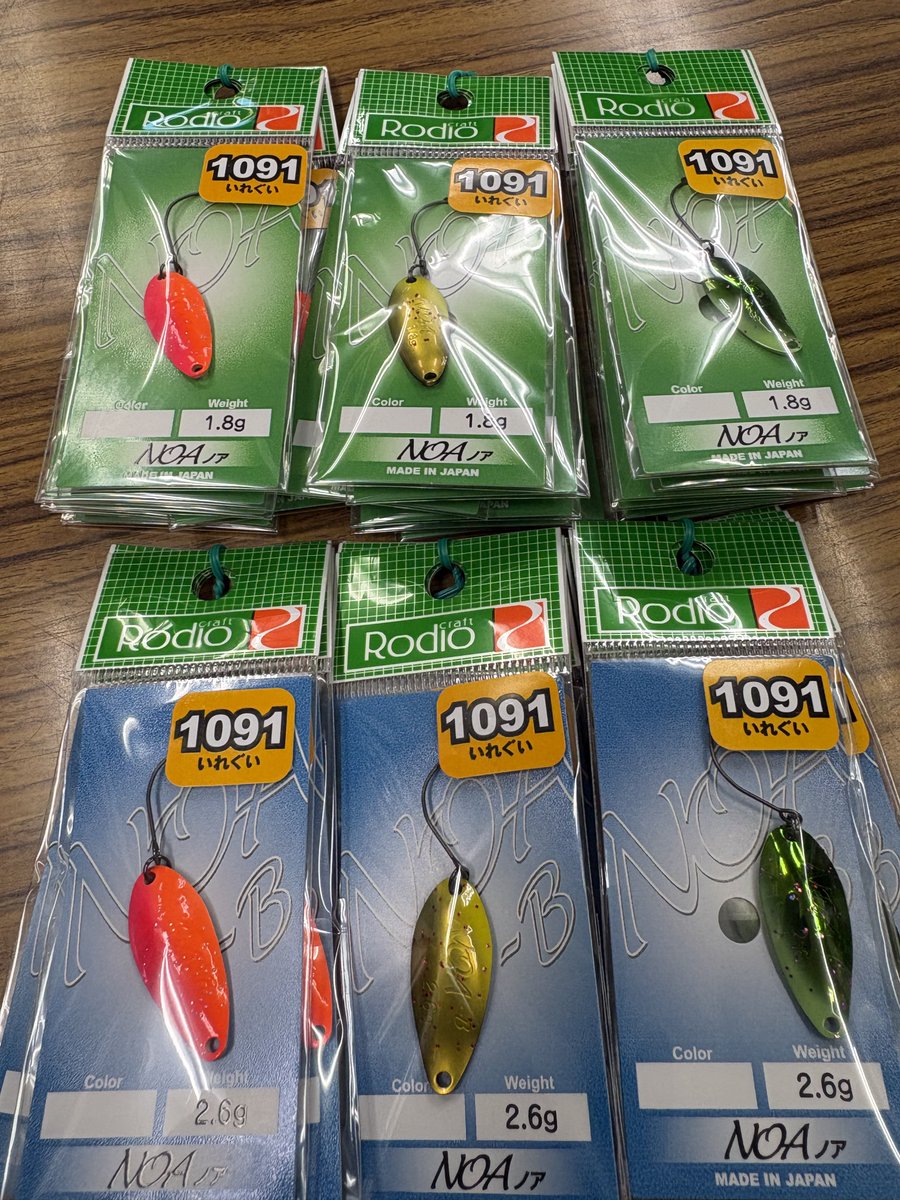 1091カラー入荷いたしました！ #ロデオクラフト #ノア #エリアトラウト
