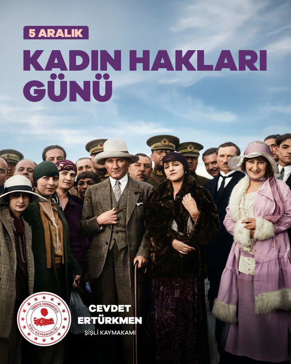 1934 yılında Türk Kadınına Gazi Mustafa Kemal Atatürk’ün önderliğinde Gazi Meclisimizce verilen seçme ve seçilme hakkı, çağdaşlaşma yolunda atılan en önemli adımlardan biridir.
5 Aralık Dünya Kadın Hakları Günü Kutlu olsun.
