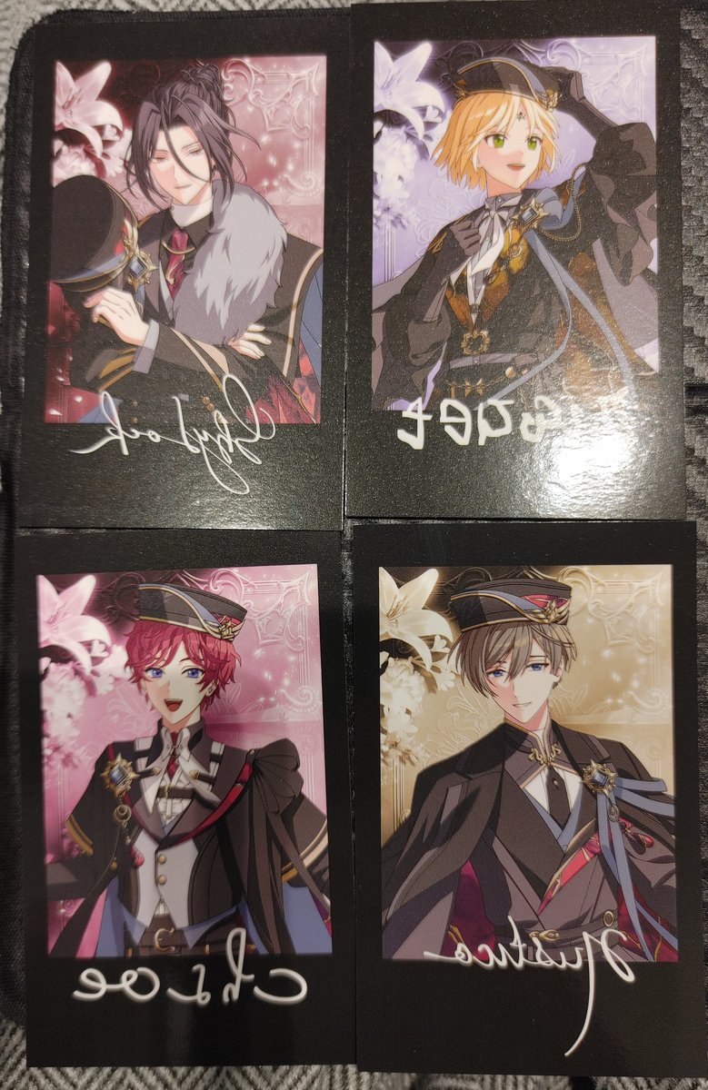 _saku__sa's tweet photo. 【交換】魔法使いの約束 まほやく トレーディングフォト風カード 特典

【譲】
ルチル1,ミチル3,シノ2,ミスラ1,リケ1,シャイロック1,クロエ1,ラスティカ1,カイン3,フィガロ4,ホワイト4
箔:アーサー1
特典:オズ,ホワイト,クロエ,シャイロック

【求】ネロ>>>定価

現在心斎橋付近にいます
手渡し優先 https://t.co/0inIPDoO6Z