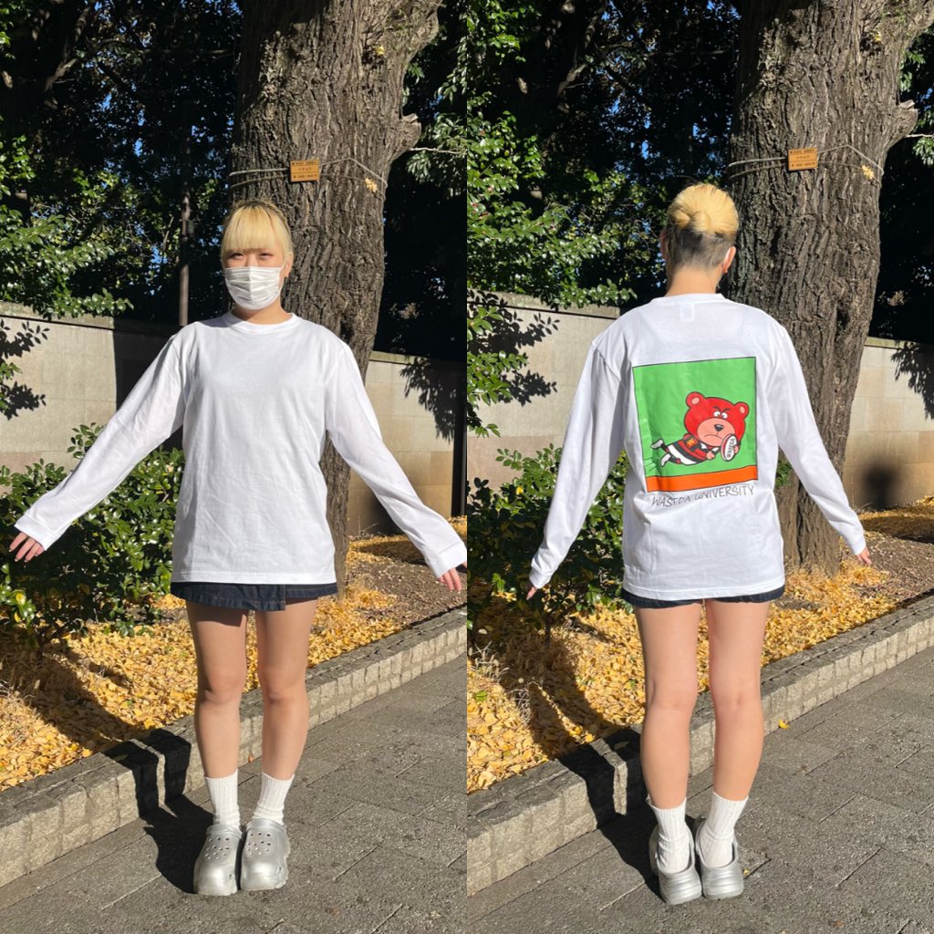 バックプリントTシャツ（長袖） ラグビーバージョンです🏉 ※モデル着用
