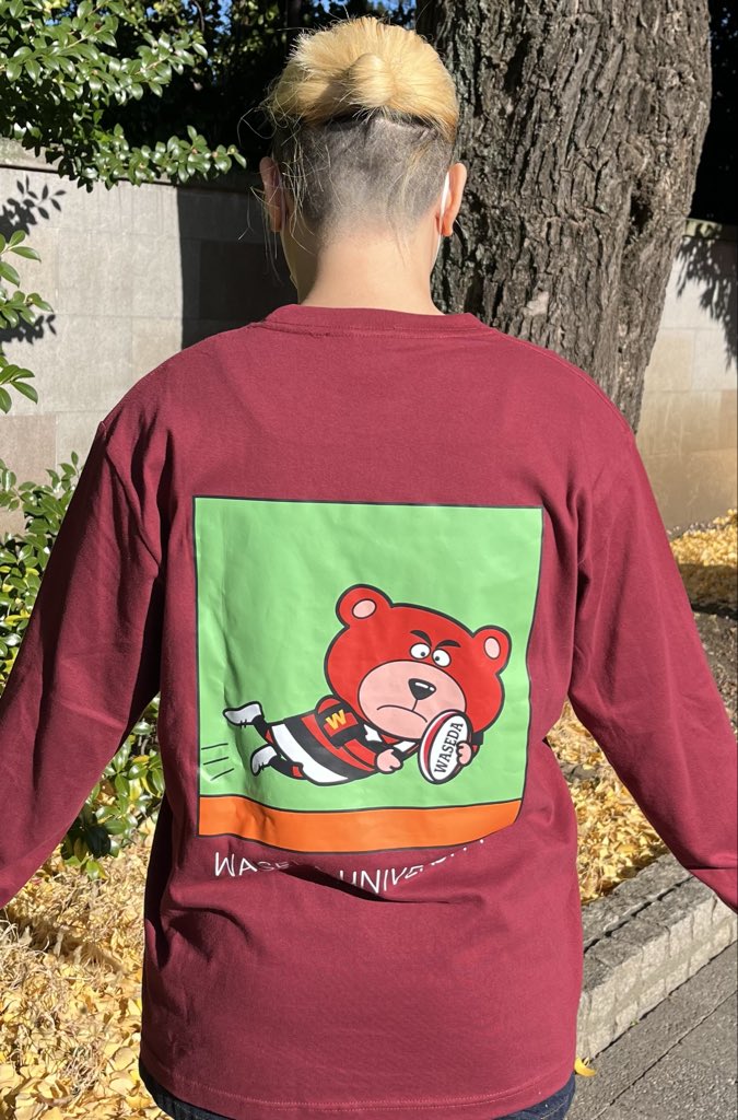 バックプリントTシャツ（長袖） ラグビーバージョンです🏉 ※モデル着用