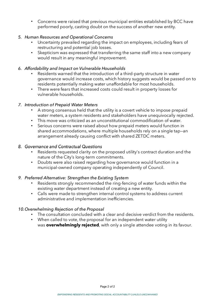 Bulawayo Progressive Residents Association (BPRA) tweet media