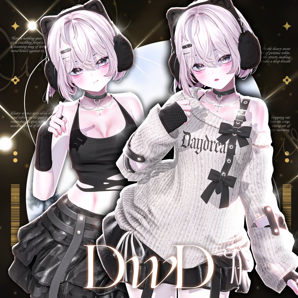 ✨──────────────────────────✨

【DwD】Release Event 

📅 抽選日 / 추첨일
 2025.12.09

#Glitch_Ganger 新作を抽選で5名様にプレゼント🎁

Follow＆RTしていただいた方の中から 衣装のFull-setをお届けします✨

🔗
glitchganger.booth.pm/items/7729275