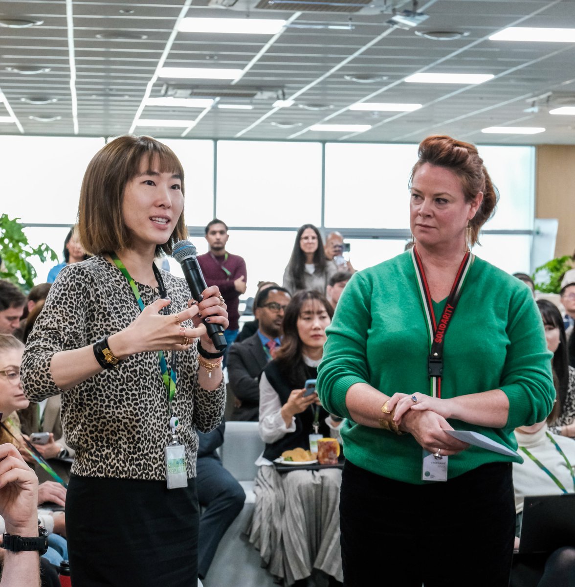 theGCF's tweet image. We thank UNHCR Goodwill Ambassador Theo James for sharing stories from the field &amp;amp; reflections during his visit to GCF. His voice inspires our work with UNHCR — anchored in an MOU signed at COP29 — to explore approaches &amp;amp; investments that build resilience where it’s needed most.