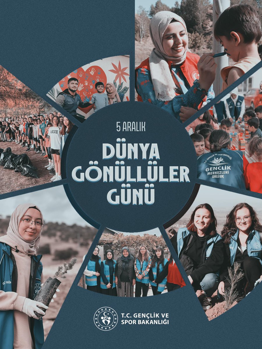 İyilik, dayanışma ve gönüllülük ruhuyla insanlığa hizmet eden herkesin 5 Aralık #DünyaGönüllülerGünü’nü kutluyorum.🇹🇷

Emeğiyle, enerjisiyle ve yüreğiyle iyiliğin izini süren; gönüllülük ruhunu yaşatan ve çoğaltan tüm gençlerimize selâm olsun.🙋🏻‍♂️💙