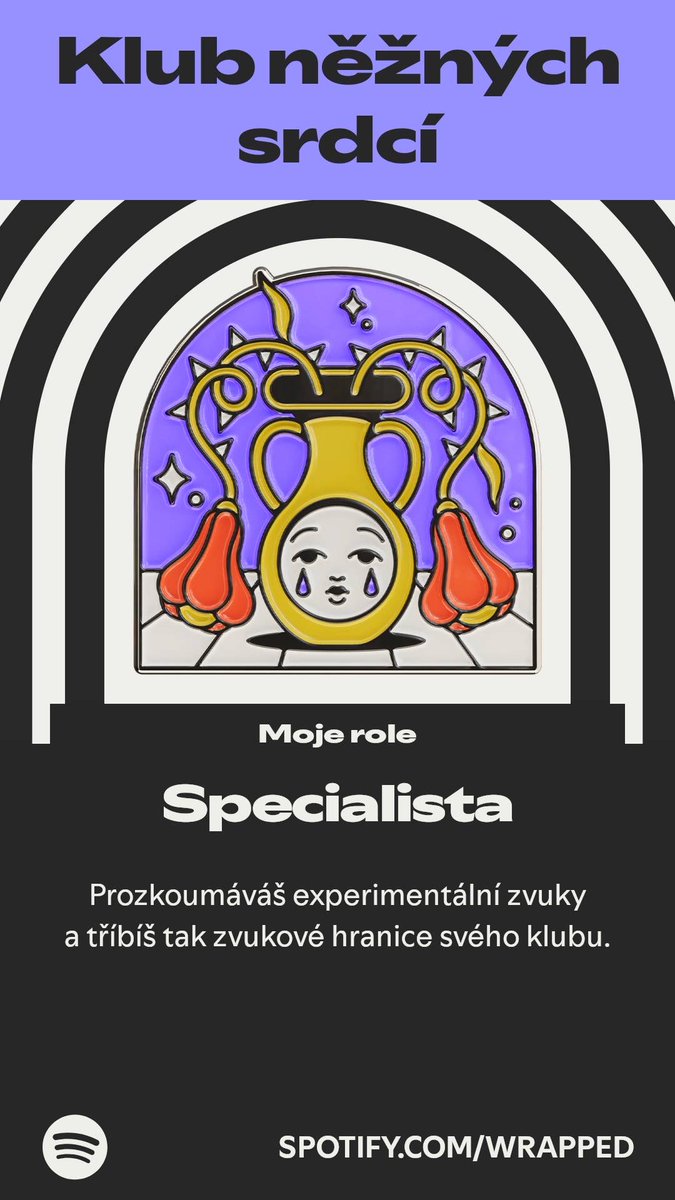 Letos patřím do speciálního klubu. Víc na mém #SpotifyWrapped.   spotify.com/wrapped-share/…