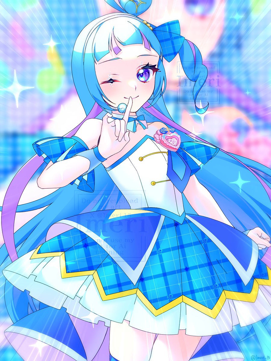 ❤️🩷キュアアイドル&amp;キュアウインク🩵💙 
(再掲) #precure #キミプリ