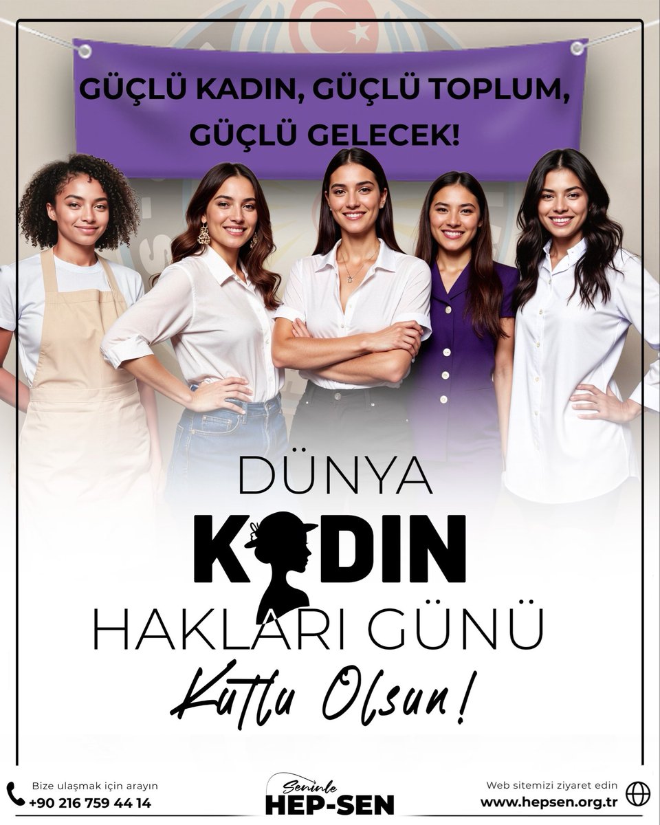 5 Aralık Dünya Kadın Hakları Günü Kutlu Olsun! 

HEP-SEN
  
Türkiye'nin En Genç ve Dinamik Yeni Nesil Sağlık Sendikası <a href="/hepsen_2020/">HEP-SEN</a>

🌐 hepsen.org.tr 
☎️ 0216 759 44 14
📱 linktr.ee/hepsen_2020

#5AralıkDünyaKadınHaklarıGünü #nedenhepsen #Hepsen2025 #5Aralık