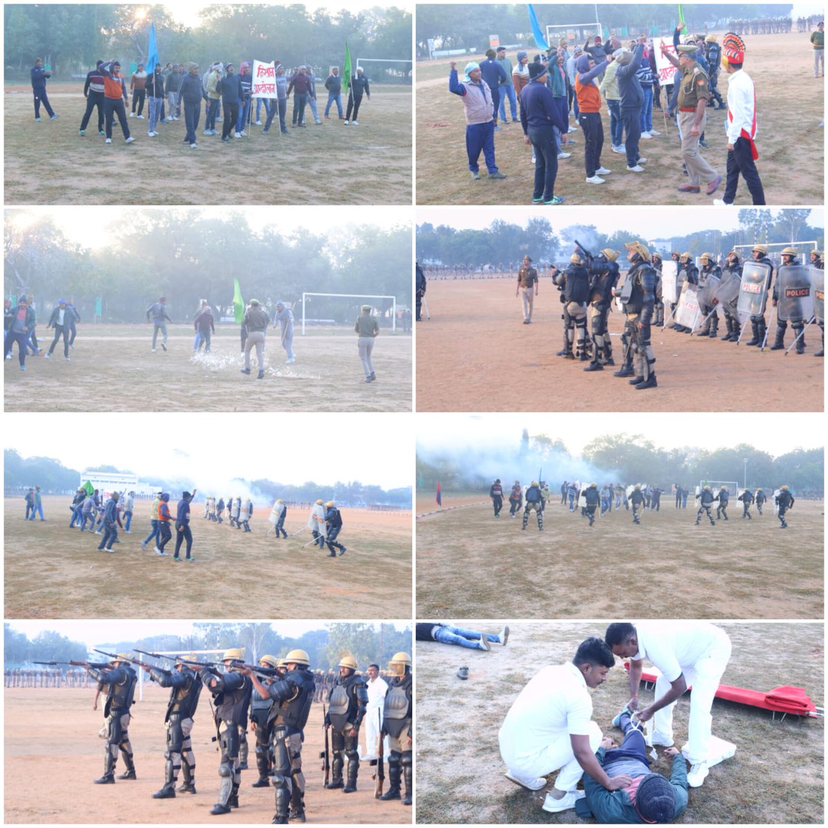 आज दिनांक 05.12.2025 को सेनानायक महोदय श्री अजीत कुमार सिन्हा(IPS) द्वारा वाहिनी में उपस्थिति जवानों को दौड़ चाल, शस्त्राभ्यास, स्क्वार्ड ड्रिल एवं बलवा ड्रिल का विधिवत डेमोंस्ट्रेशन आदि कराया गया। साथ ही वाहिनी में प्रशिक्षण प्राप्त कर रहे रिoआo उपस्थित रहे। <a href="/Uppolice/">UP POLICE</a> <a href="/adgpacup/">ADG PAC UP</a>