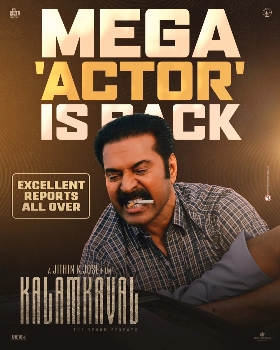 ajmal_kabeer_'s tweet photo. "A hero by fame, a villain by choice—true actors fear no shade."

Just Megastar Things 🔥!!
@mammukka ❤️‍🔥

#Kalamkaval is Top💯📈🔥 https://t.co/pOiE5OJNRD
