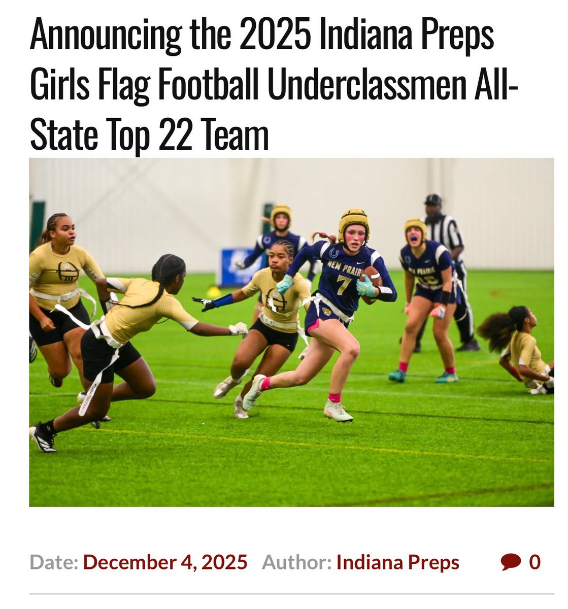 New Prairie Girls Flag Football tweet media