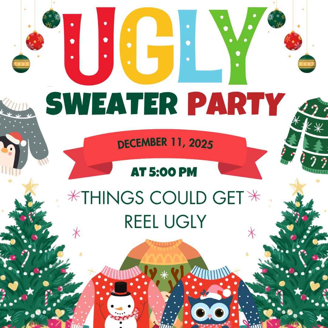 CREDAdcmd's tweet photo. You're invited! It's time to dust off those festive sweaters and turn up the holiday spirit. Join us on Thursday, December 11th, at the Muni for an evening of fun, networking, food, and drinks! We'll be crowning the ugliest sweater of them all! 
#naiopdcmdREEL #CREnetworking https://t.co/xg01THwNxQ