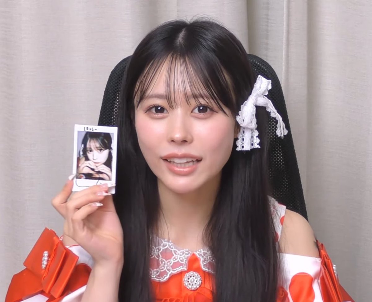 愛花ちゃんのシャボン玉衣装の一言動画とサイン入り画像データ届いた