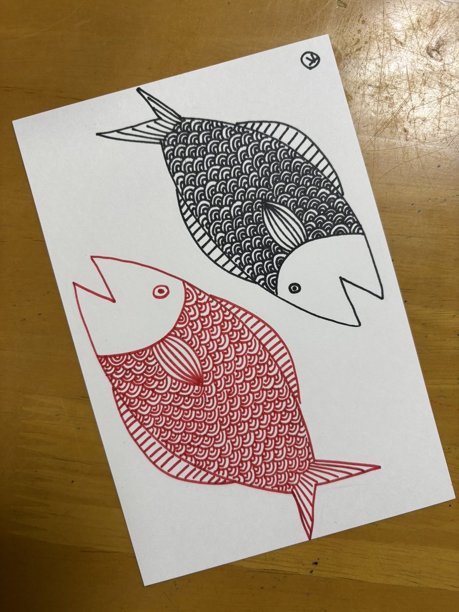 kimiuroko's tweet image. すれ違い

#fish #art #pen #photo #diving #sea 
#魚　#海　#鱗　#ダイビング　#釣り
#インテリア　#水族館　#写真　#アート
#ハンドメイド　#イラスト　#ペン