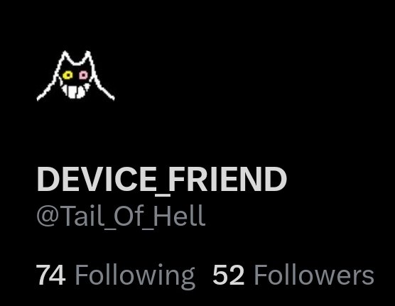Tail_Of_Hell's tweet image. Got to 50 followers. Didn't expect that