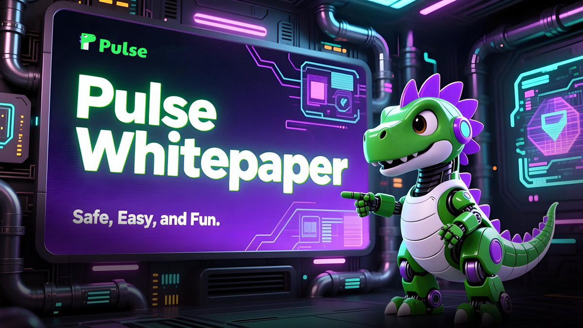 🚀 BIG NEWS — Our official Pulse Whitepaper is LIVE! Pulse is built on  three pillars: 🔐 Safe — No seed phrases, no private keys, no drama ⚡️ Easy  — Biometric login,