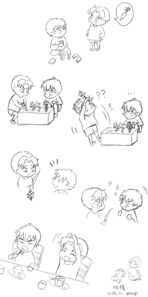 utsugi_rkrn's tweet photo. もんちゃんの🥕収穫 https://t.co/aBV1dAN0ow