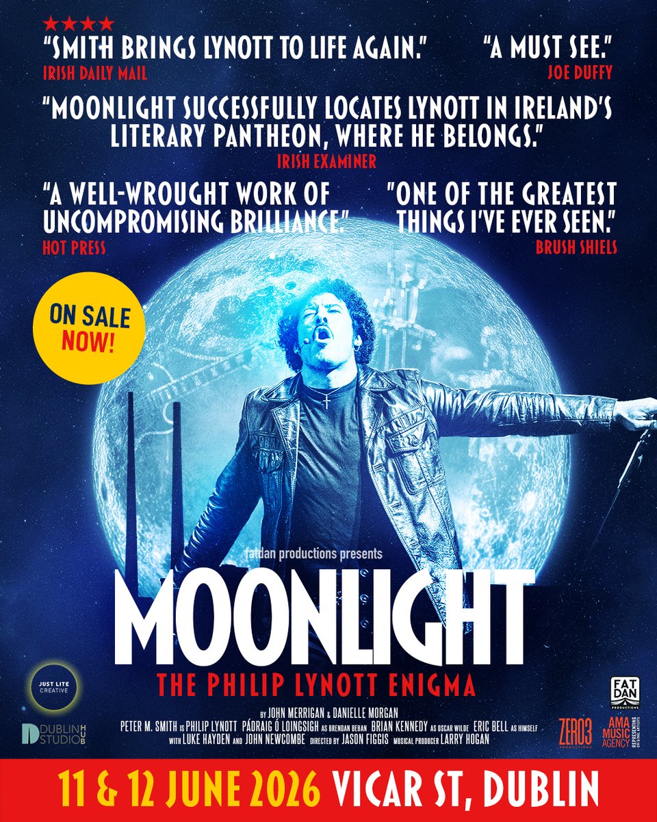 ★ ★ 𝗝𝗨𝗦𝗧 𝗔𝗡𝗡𝗢𝗨𝗡𝗖𝗘𝗗 &amp; 𝗢𝗡 𝗦𝗔𝗟𝗘 ★ ★

@moonlightdublin, The Philip Lynott Enigma returns to where it all began — <a href="/Vicar_Street/">Vicar St</a> on 11 &amp; 12 June 2026. 🌒✨

🎟️ Tickets on sale now bit.ly/4rzb5sN