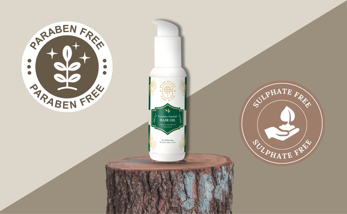 Treat your hair to the cozy, soothing hug it’s been craving! Our Rosemary Essential Hair Oil calms your scalp, fights dandruff, and brings back that natural bounce &amp; shine. Self-care feels this good! 15% off + eco-friendly larger sizes → willowlifecare.com  #NaturalMagic