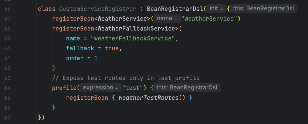 🫘 Spring Boot 4.0 comes upgraded with the Programmatic Bean Registration DSL for @Kotlin!

✨ Cleaner syntax, fewer annotations, more control over the bean lifecycle.
✨ Perfect for advanced configs and multibean setups.

Try Kotlin with Spring kotl.in/j04gcx