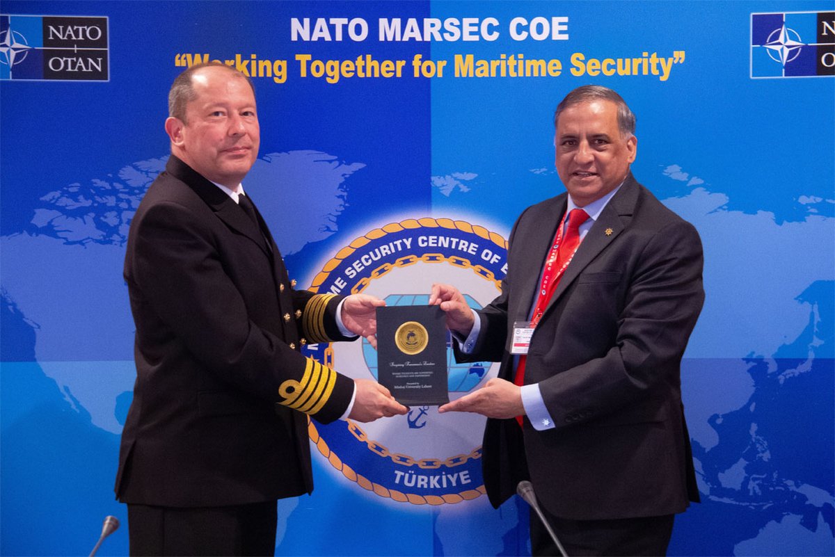marseccoe's tweet photo. Letter of Intent on Cooperation was signed between the Maritime Security Centre of Excellence (MARSEC COE) and Minhaj University Lahore, one of Pakistan’s leading academic institutions. https://t.co/sbhFFdPUNG