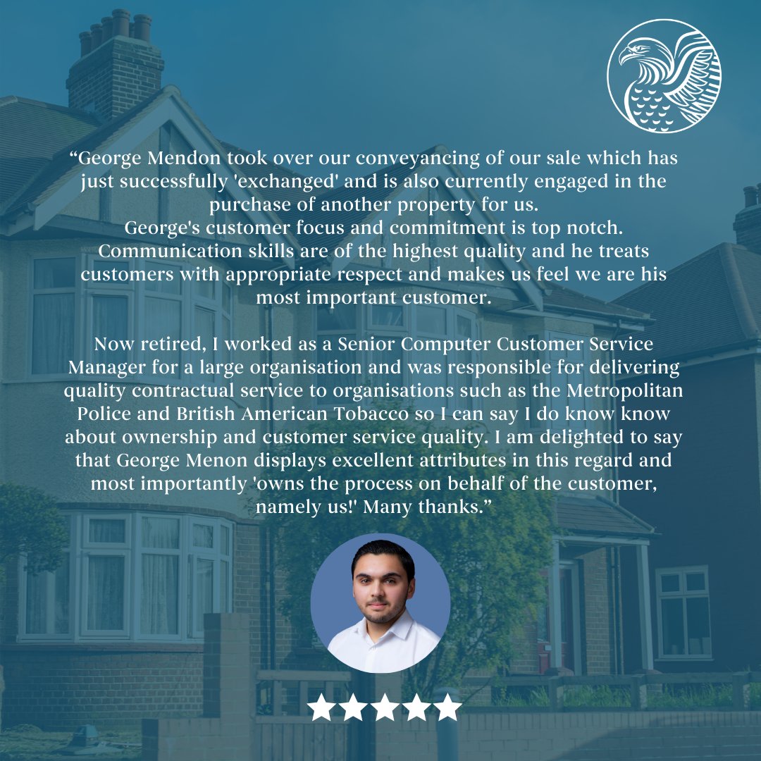 geppsolicitors's tweet image. Outstanding praise for George Menon 👏From guiding clients through sales with calm, clear advice to providing helpful post-completion support, George’s communication and attention to detail continue to stand out.  #PropertyExperts #TrustedService #ConveyancingSupport