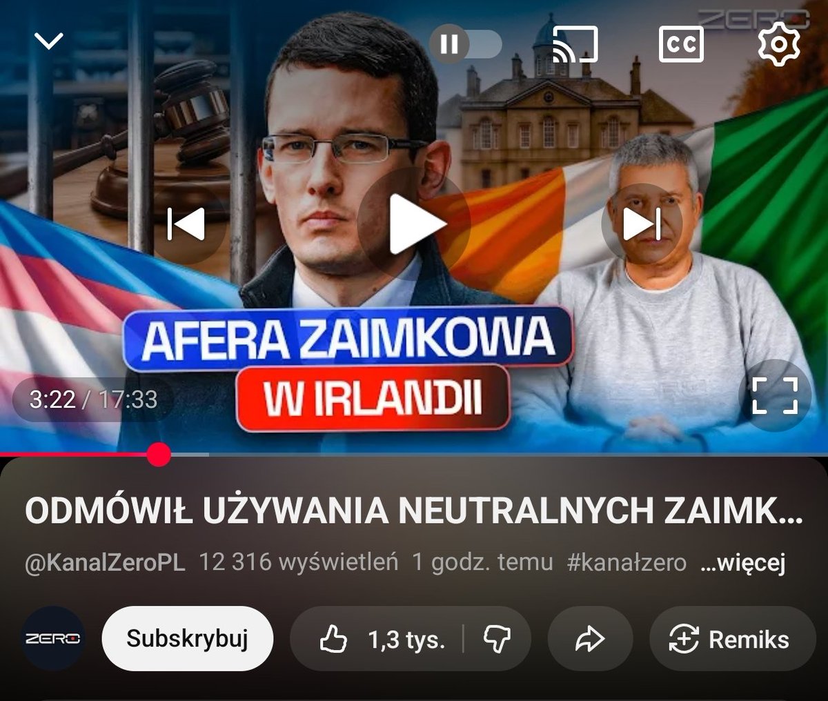 Kanał Zero nagrywa materiał, gdzie we wstępie prowadzący, Igor Zalewski, grzmi, że Burke poszedł do więzienia za zaimki. A właściwie za niezgodę na ich używanie. Z pięknym, clickbaitowym tytułem. 

Nie, za to go zwolnili z pracy. Do więzienia trafił dokładnie za to, co