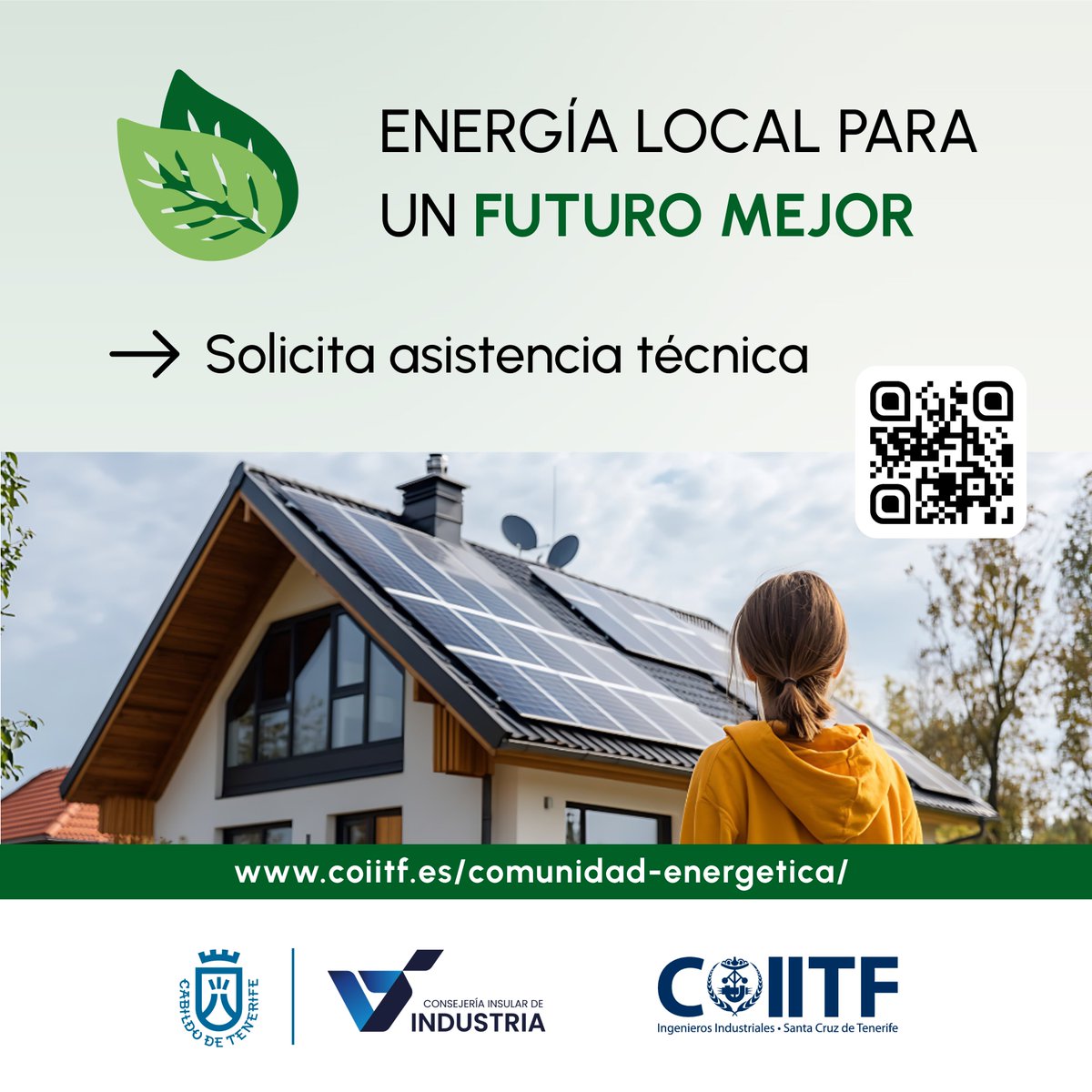 🤝 La Consejería de Industria del Cabildo de Tenerife y el COIITF ponen a disposición de los ayuntamientos y asociaciones vecinales un servicio de asesoramiento técnico-jurídico para la creación de Comunidades Energéticas.  

Recuerda solicitar tu cita 👉coiitf.es/comunidad-ener…