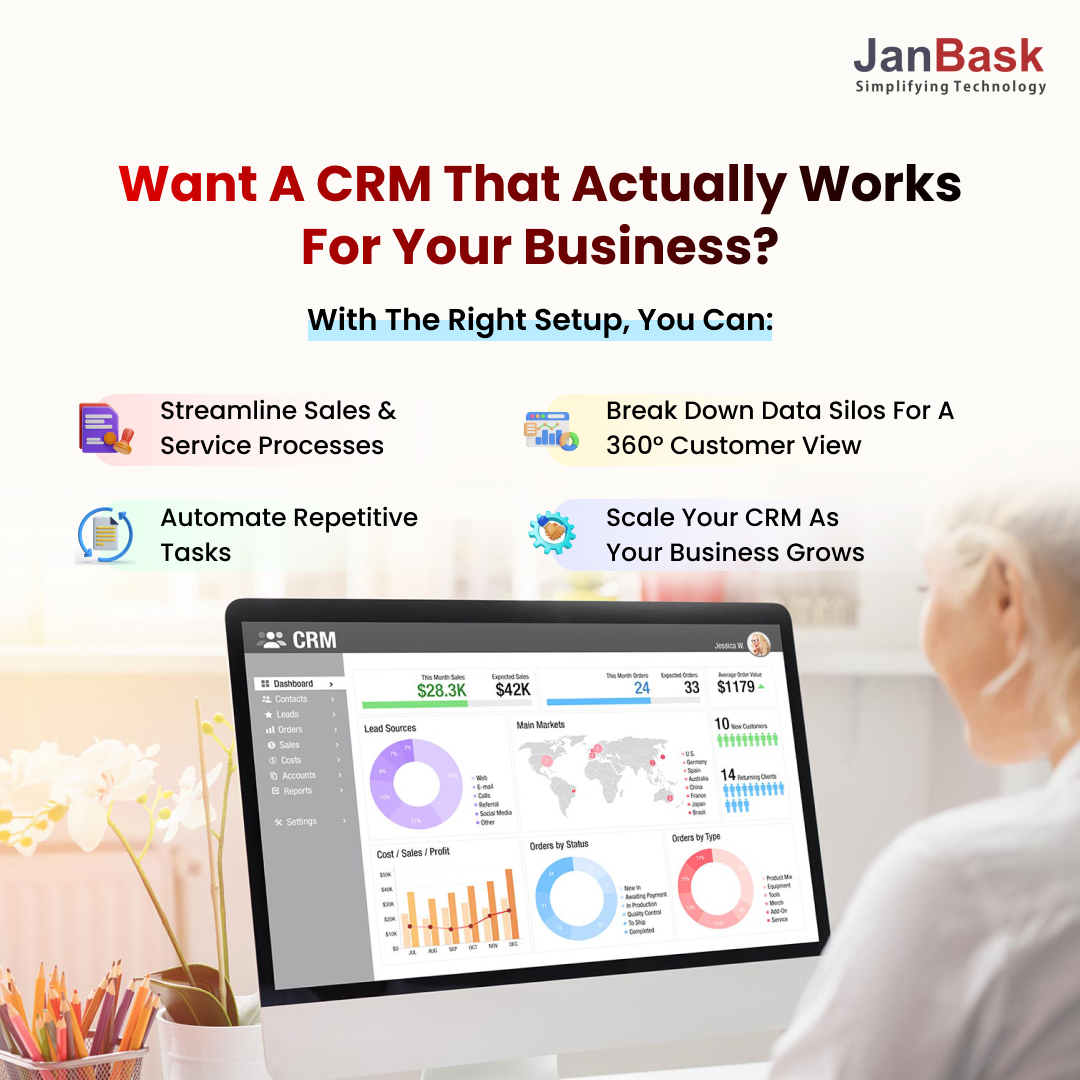 JanBaskLLC's tweet photo. 🔧A CRM should fit your business — not the other way around.
At JanBask, we tailor Salesforce to your workflows so you can automate, scale, and boost productivity.

📈Ready to make Salesforce work for you?
https://t.co/NLwx75Ty6y

#Salesforce #CRM #DigitalTransformation #JanBask https://t.co/PvBxkAW9Pb