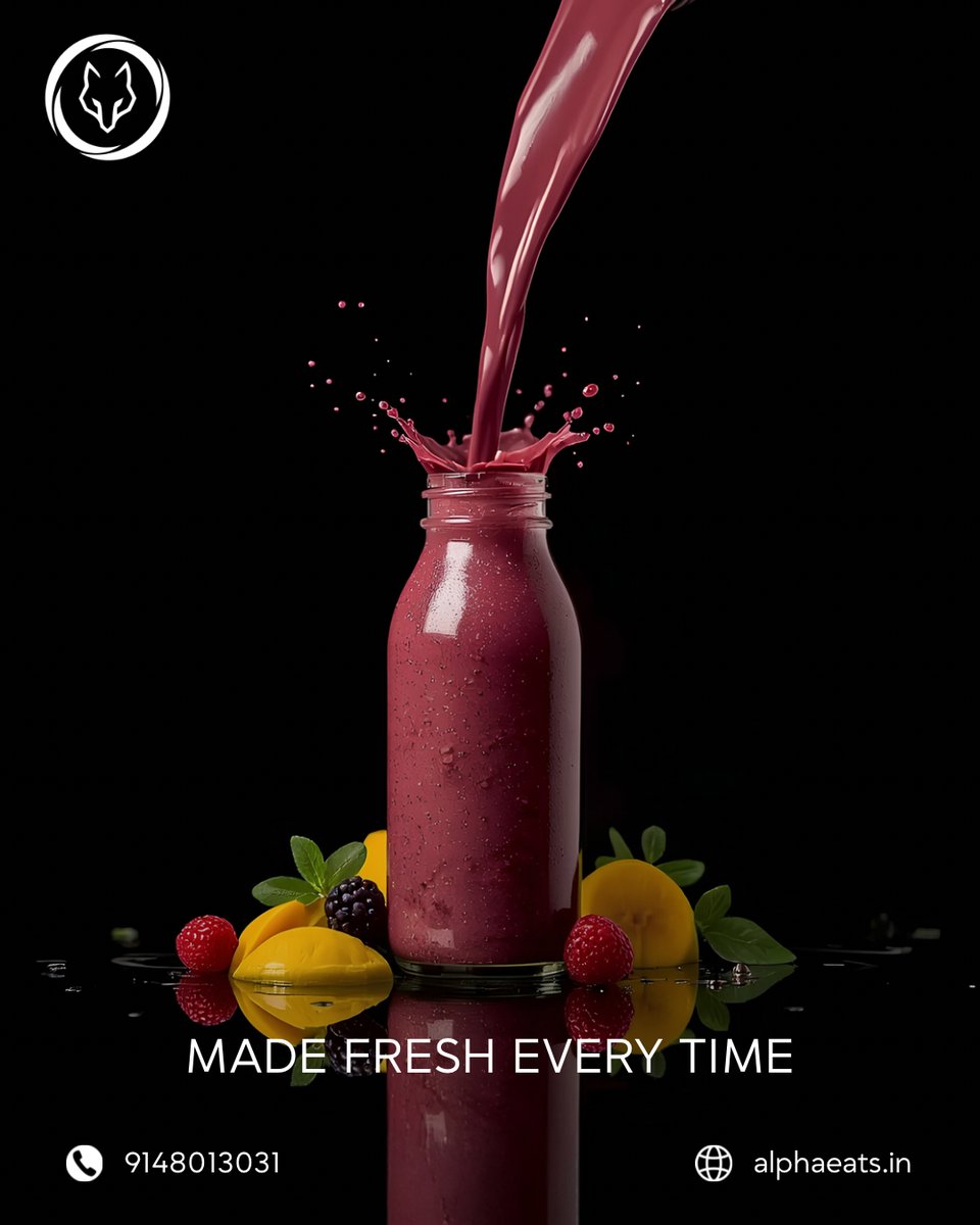 AlphaEatsIndia's tweet image. Every bottle is prepared before delivery with fresh fruits.
To place the order: 9148013031

#FreshPrep #SmoothieLove #AlphaEats
