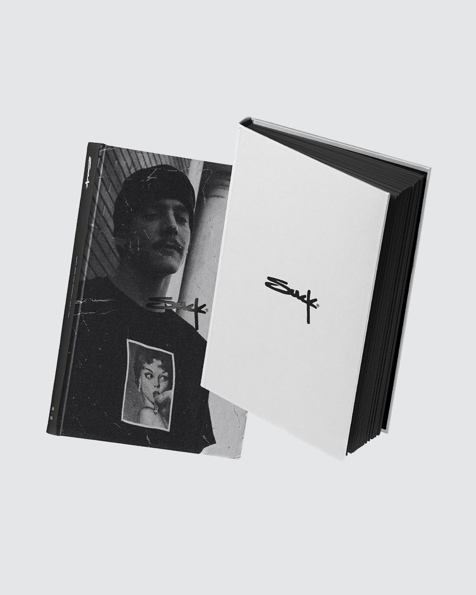 SuckClothing's tweet photo. BOOK AVAILABLE NOW✨
online and at your favorite bookshop

SUCK 2005-2025
“Twenty Years That Definitely Didn’t Suck”

• 27,5 x 21 cm
• Dust jacketed hardcover
• Printed on Arena Natural Rough 120 gsm
• Printed &amp; bound in Italy
• Edition of 100

https://t.co/cyzhynRn5J https://t.co/T69kJTOodF