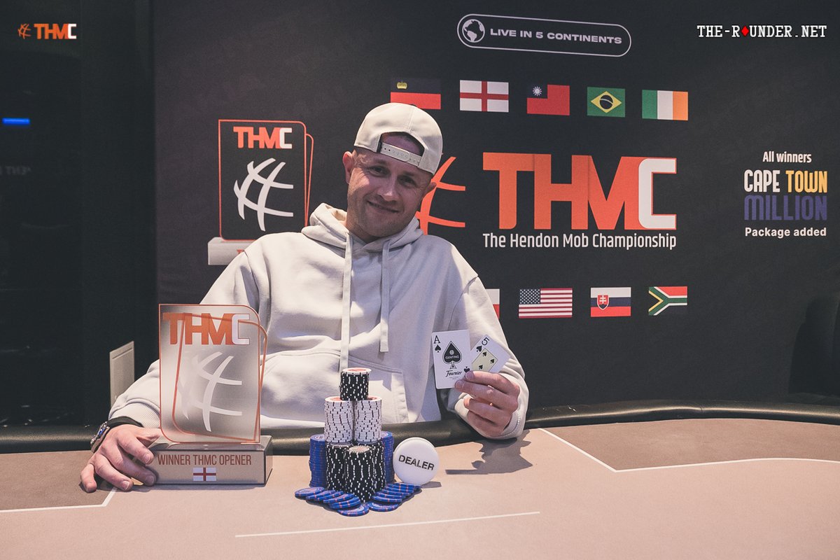 TheHendonMob's tweet photo. ๐ฌ๐งโฃ๏ธ๐ Joseph Saunders, fresh off a #THMC cash in Bratislava, takes down the Deepstack Opener event for ยฃ7,495 and the first of our 5 trophies ๐
๐ช Congrats Joe
๐ Full results: https://t.co/EAYtZa2Vbn https://t.co/dqS861LHE0