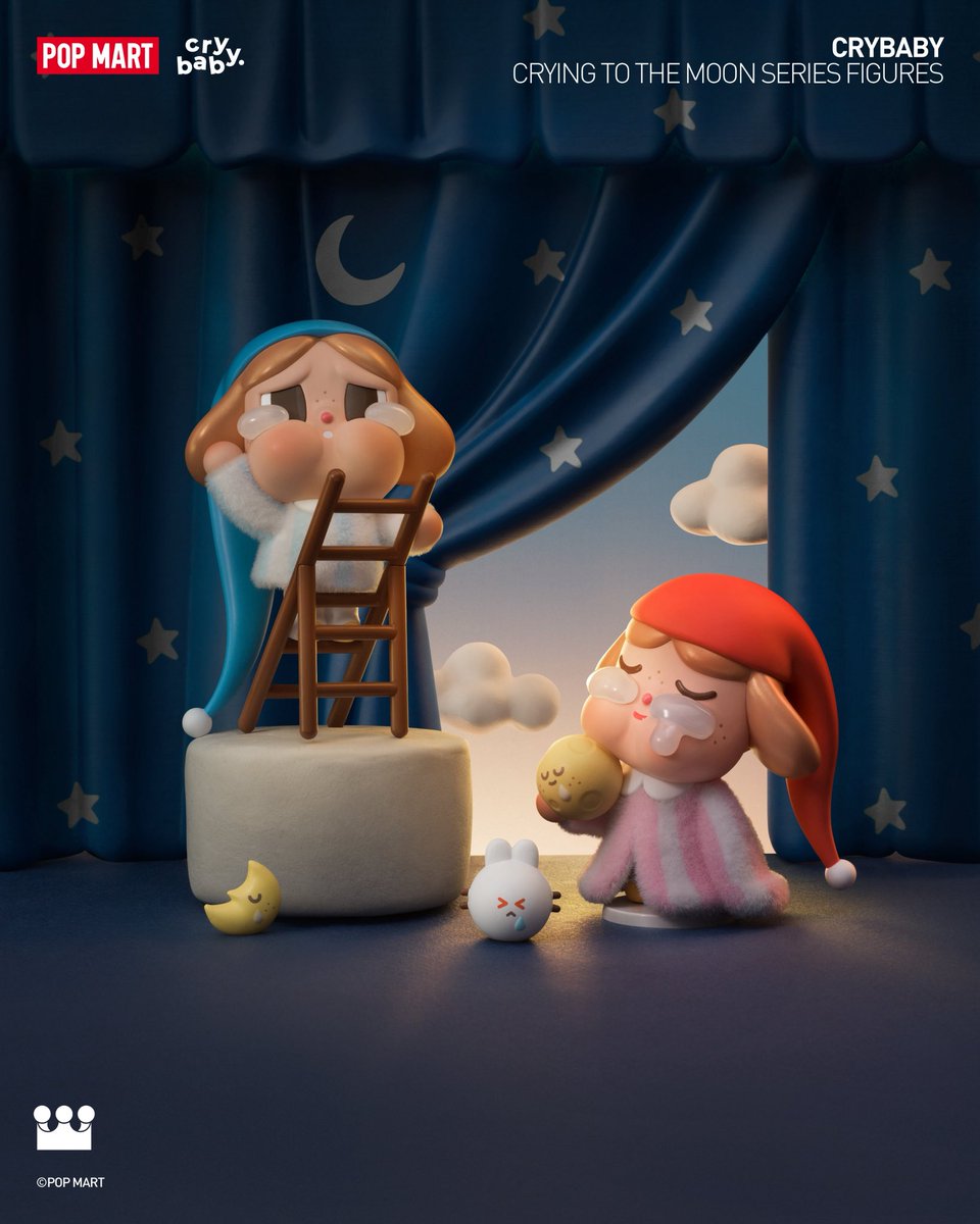 POPMARTGlobal's tweet photo. Upon the clouds…

#POPMART #CRYBABY #cryingtothemoon #moonlight #figures #blindbox #arttoy https://t.co/FKCYBDjI5g