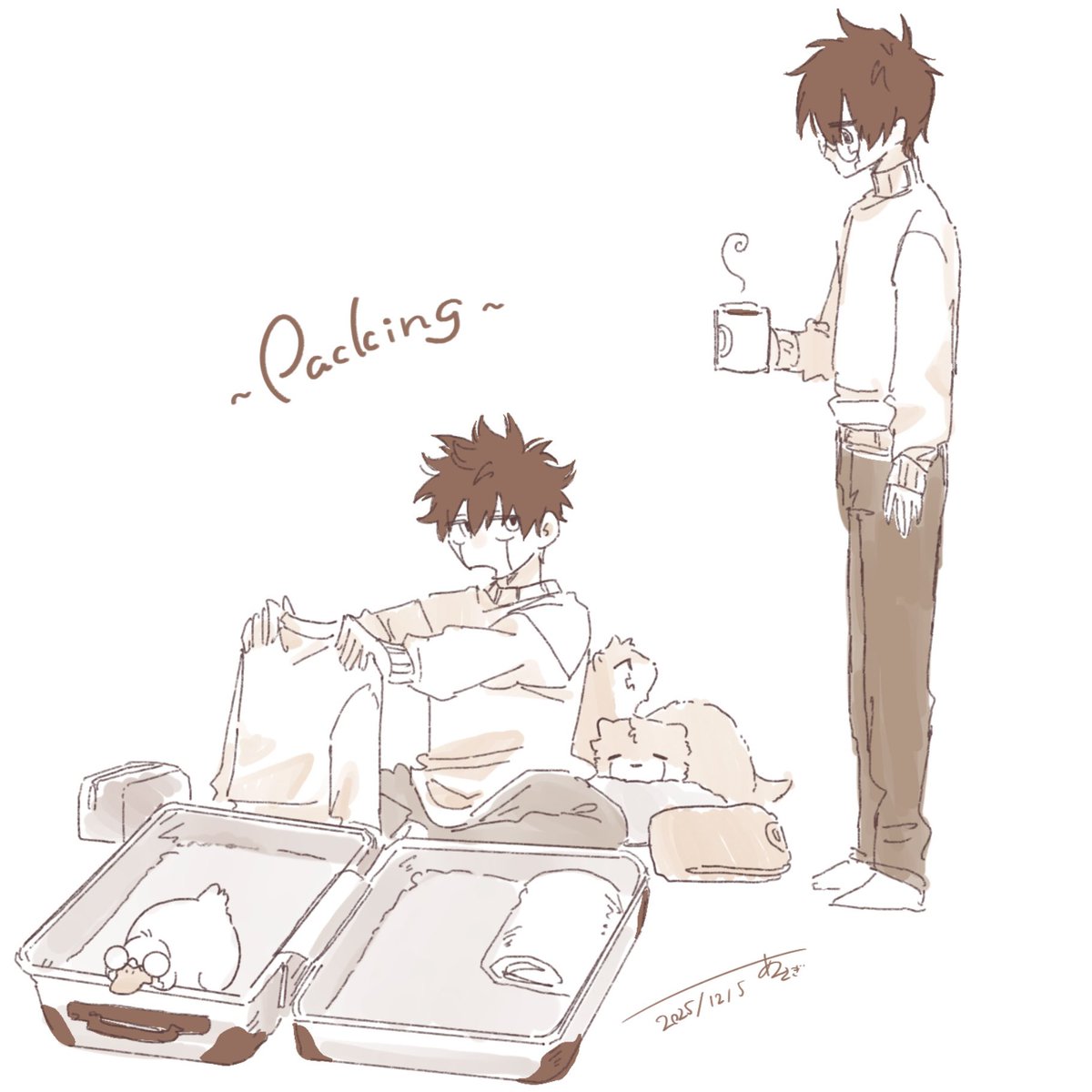 想像したら可愛くて描いてしまいました…🙏🙇‍♂️

お迎えして頂いてありがとうございます🙇‍♂️😌