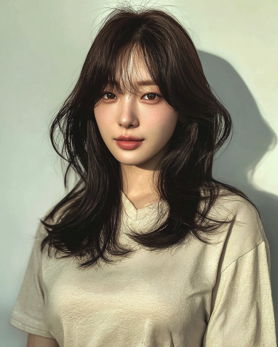 koreahairsalon's tweet photo. Elegant Korean Elizabeth Perm
Soft volume + gentle S-curve waves, perfect for a feminine silhouette.
Easy to maintain and ideal for daily styling.
More Korean hairstyle inspirations at 👉 https://t.co/f0GK4CBxCK

#ElizabethPerm #KoreanHairstyle #KBeautyHair #SoftWave 
#KoreanPerm #HairInspo #PermIdeas