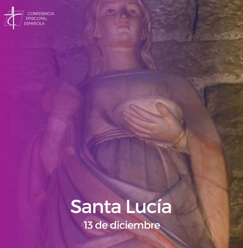 👉Hoy la Iglesia celebra a #SantaLucía. Una santa muy popular en el calendario cristiano.
 
 📌Es reconocida como la patrona de aquellos que sufren de ceguera y enfermedades de la vista.