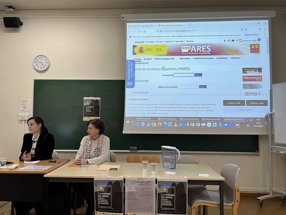 ArchivosEst's tweet photo. Os compartimos algunas imágenes de Seminario Internacional "La atracción del Archivo", de la @UAHes, donde participaron compañeras del Centro de Información Documental de Archivos (#CIDA) y del Archivo General de la Administración (#AGA).
🔗https://t.co/FY0KwSxmJI https://t.co/M71bzUkVSS