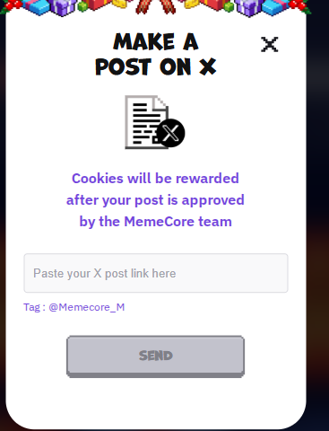I am one of the selected participants in the $MerryX'mas calendar event <a href="/MemeCore_M/">MemeCore</a>