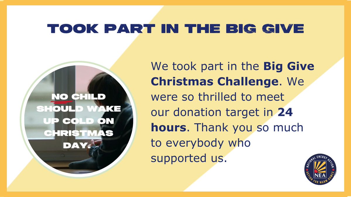 NEA_UKCharity's tweet image. Three things we did this week 🚨
 
We began planning the future strategic priorities of the charity, took part in the #BigGive and packed hundreds of Winter Warmth Support Packs.