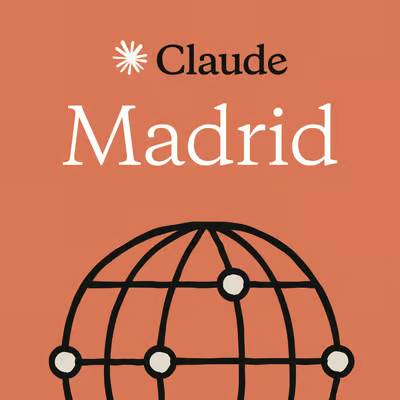 nocodehackers's tweet image. ¿Quieres participar en el primer Claude Code Meetup de España? 👀

🚨 Ya es oficial: Claude Code viene por primera vez a Madrid, y desde @nocodehackers y Modulor Studios vamos a montar un plan muy guay para reunir a la comunidad Claude Code en Madrid de forma presencial.

Haremos…