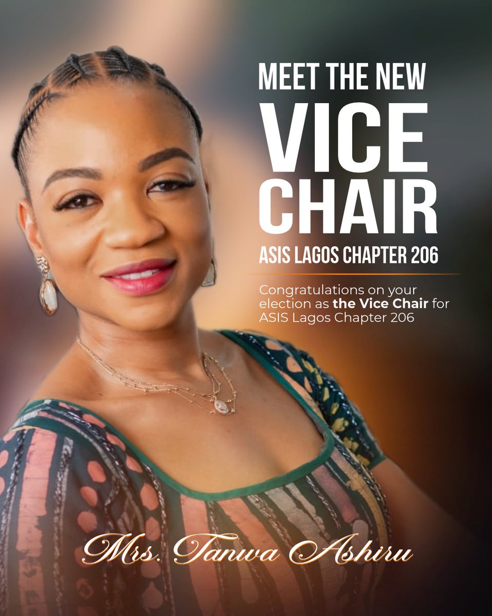 Mrs. Tanwa Ashiru, Manager, Security Audit &amp; Investigation at TotalEnergies Gas &amp; Power, has been elected Vice Chairman of ASIS Lagos Chapter 206. A well-deserved recognition of her leadership and dedication. Congratulations, ma!
