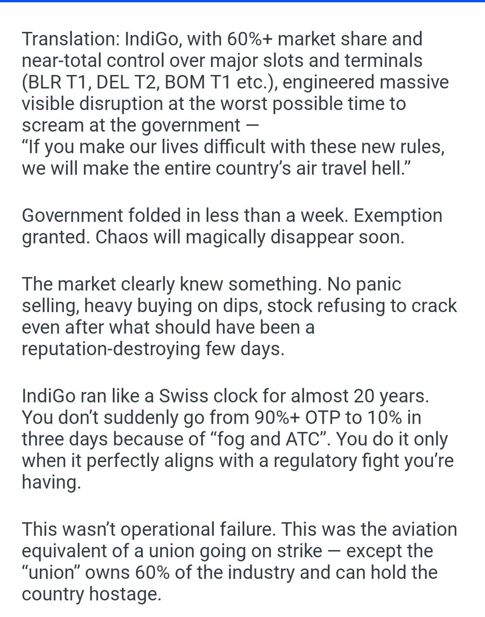 Benarasiyaa's tweet image. Good read on how the Indigo held the country hostage. 

Please tag the author for the credit.