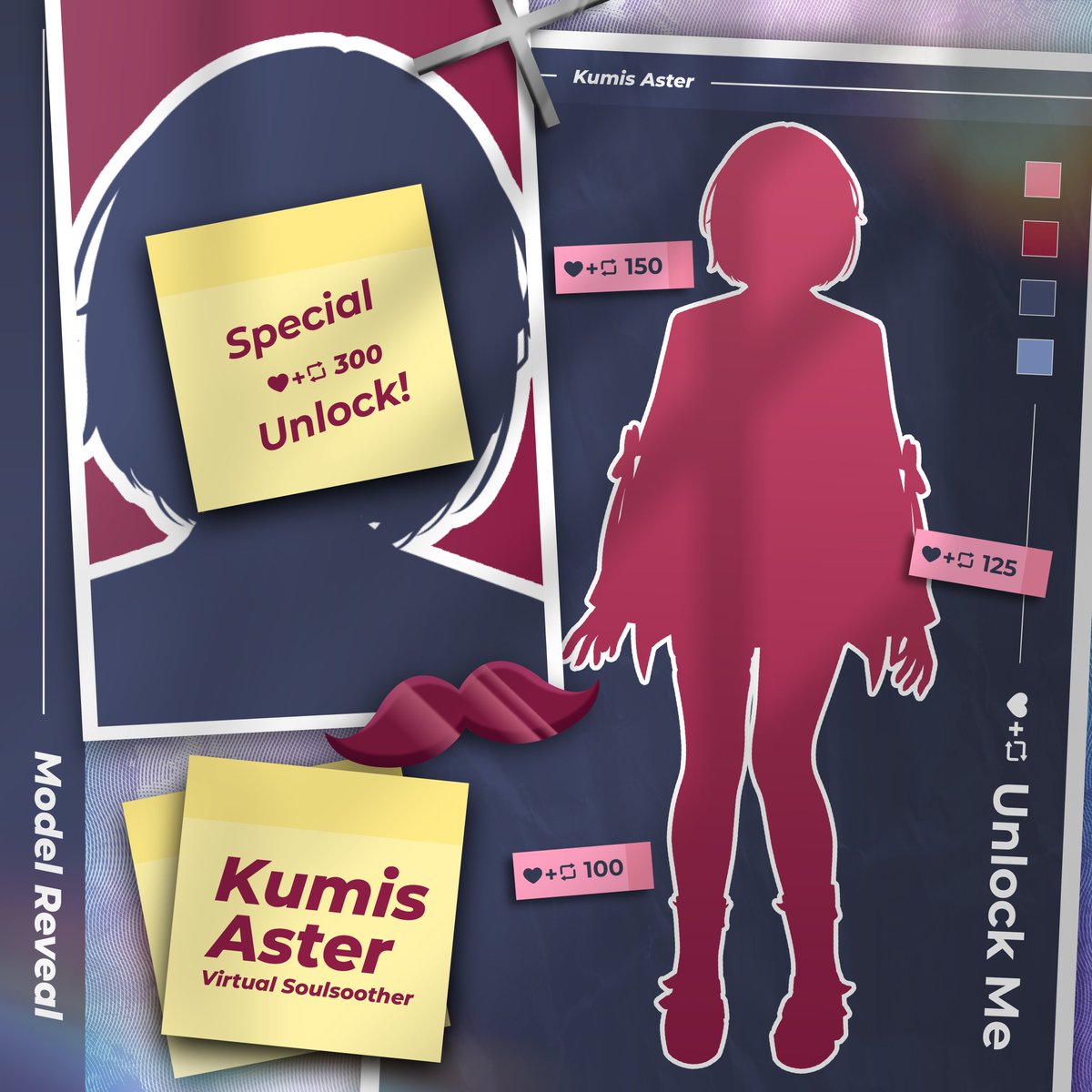 ⸝⸝⋆ ❤️ &amp; 🔁 are appreciated!

⋆ KUMIS ASTER 2.0 ⋆
Hello my sweet sunshine~ 🌼🩵
Kenalin, aku Kumis!  🫶

Aku punya 1 misi: menyambut kamu pulang dgn kostum yg sudah lama kita siapkan!

Kita unlock bareng2 hasil kerja keras kita ya~
Thankyou!

#modelreveal #vtuber #vtuberid