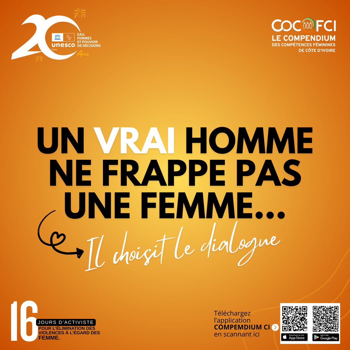 Un vrai homme sait que la force se trouve dans la maîtrise de soi et dans le dialogue.
Ensemble, faisons de chaque geste une promesse de paix.

#OrangeonsLeMonde #Orangezlemonde #StopVBG #stopviolencesfaitesauxfemmes #Pourtouteslesfemmesetlesfilles #vraihomme
