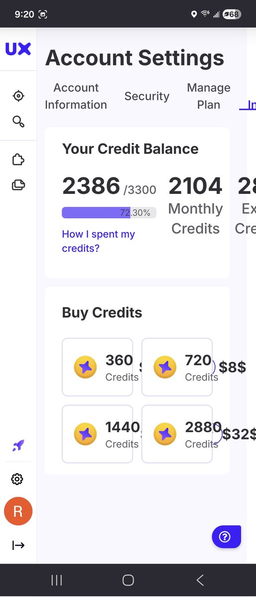 I regret using uxpilot.ai. I just bought their standard plan a few days ago. While design company, their own design sucks big time resulting intending purchase. Such money mongers won't correct it, making a happy customer now furious!