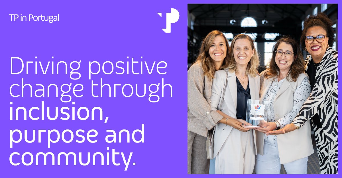 Proud to share that TP in Portugal has been recognized with the “Selo da Diversidade” for Community Impact. This award highlights our Force of Good program and our commitment to inclusion, social impact and purpose driven action. Grateful to everyone who makes this possible. #TP