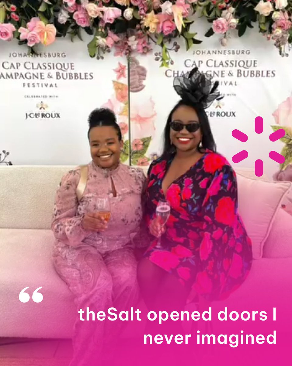 One thing Chezny loves most about theSalt?

Every campaign teaches her something new, but her standout moment this year?

✨ Attending the JC Le Roux Cap Classique Champagne &amp; Bubbles Festival 🥂

Pure magic.

Join the community 👉 eu1.hubs.ly/H0qbLrx0