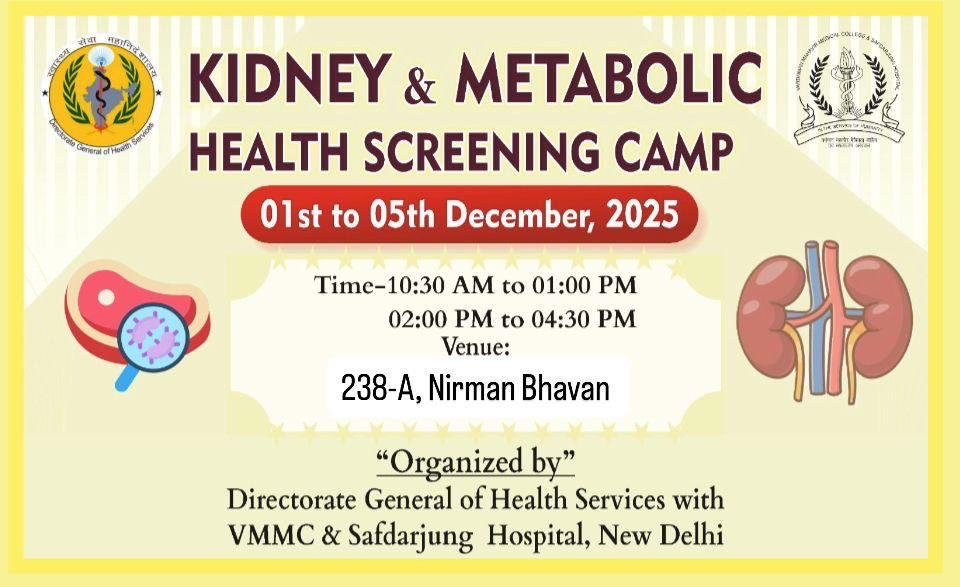 iamnephrologist's tweet photo. 💥Organised Kidney &amp; Metabolic Health Screening Camp at Ministry of Health and Family Welfare, GOI
👉Screened more than 1000 individuals

#HealthyLifestyle #kidneyhealth https://t.co/vDtiLU2dZr